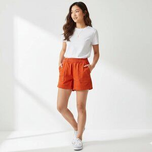 🔥 Closet Sale! Young Fabulous & Broke Orange Cargo Shorts Relaxed Fit